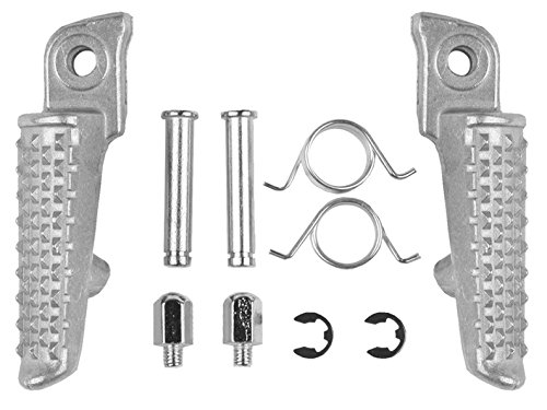 Tengchang Silver Motorcycles Footrests Foot Pegs For Honda CBR1000RR 2004 050 60 7 08 09 10 11 12 13 2014 CBR600RR 2003-2006 CB1000R 2008-2014