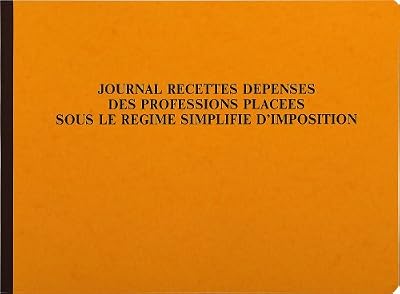 Exacompta 9640E Piqûre Journal Recette Dépense des Professions 80 Pages