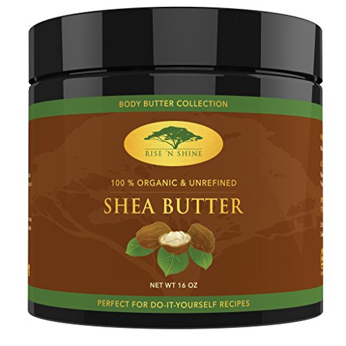 (16 oz) Raw Shea Butter with RECIPE EBOOK - Perfect for All Your DIY Home Recipes Like Soap Making, Lotion, Shampoo, Lip Balm and Hand Cream - Organic Unrefined Ivory Shea for Soft Skin and Hair