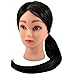Neverland Professional 26" Long Hair 10% Real Human Hair Hairdressing Equipment Styling Head Doll Mannequin Training Head Tools Braiding Cutting Student Practice Model with Clamp