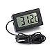 Produktbild Vektenxi Digitalanzeige LCD Thermometer Temperaturmonitor Aquarium Thermometer mit wasserdichter externer Sonde für Kühlschrank Aquarium Schwarz