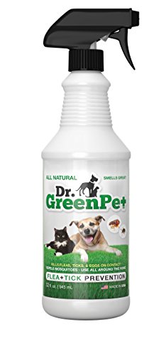 Dr GreenPet Spruzzo di pulci e zecche naturale 0.9L