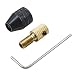 Produktbild ounona Keyless-Schwarz Aluminium Legierung Mini 3-jaw-Schnellspannbohrfutter Bohren Adapter Konverter selbst Tight kleiner Clip, SDS-Adapter Bohrer Bits Konverter Tool Power Hand Bohrer