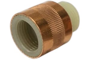 DOJA Barcelona | Manguito Electrolitico Termo | Pack 2 | Macho - Hembra | 1/2" | Manguito Antielectrolisis Roscado para Latiguillo | Valvula Manguito Electrolisis Agua Fontaneria | Evita Corrosión