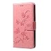 Produktbild jbTec® Flip Case Handy-Hülle Book #S26 Schmetterlinge & Blumen zu Motorola Moto G5 - Handy-Tasche Schutz-Hülle Cover Handyhülle Bookstyle Booklet, Farbe:Rosa, Modell:Motorola Moto G5