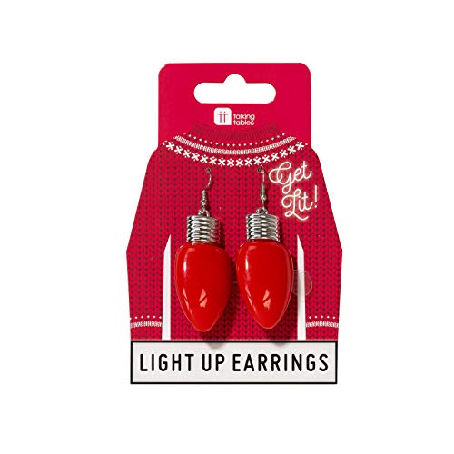 Price comparison product image Talking Tables Christmas Entertainment Light Bulb Earrings