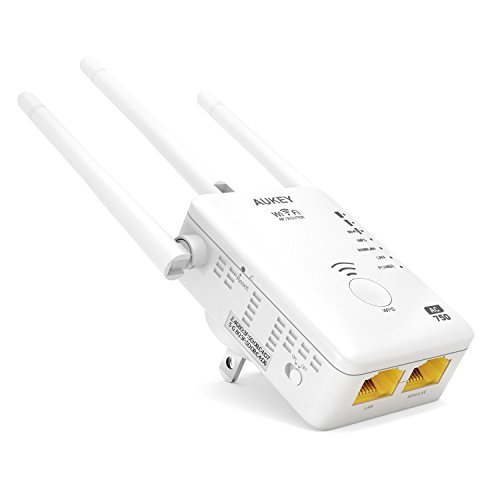AUKEY Wifi Extender 802.11AC 750Mbps Speed up with Three External Antennas Support for Repeater, AP and Router Modes RS.3563 (30.00% Off) - Amazon