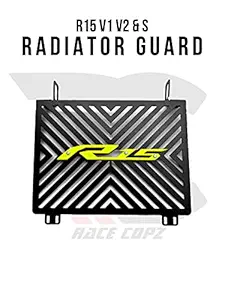 RACE COPZ Radiator Grill Guard/Protector For Yamaha R15 v1,v2 and s(Fluorescent Green)