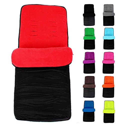 Universal Footmuff To Fit Silver Cross Pop / Fizz / Reflex - Red