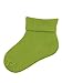 3 Pairs of Cotton Double Turndown Baby Socks (0-0, Pea Green) - UK Made S197