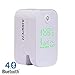Produktbild Puls Finger Oximeter mit Bluetooth, Tragbarer Sauerstoff Sättigungs LED Sensor der Fingerspitzen Alarm Garantierte Genauigkeits Herz Frequenz Monitor für Android/iOS/iPad/Telefon, Weiß