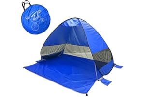 DAYMO Tente de plage 190 x 160 cm I avec protection UV 50+ I Protection contre le vent auto-déployante I Tente pop-up