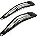 Large Hair Snap Clips Bendies Sleepies 2 Pack 7Cm Ladies Girls Hair Clips Clips Black