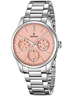 Festina Damen-Armbanduhr Analog Quarz Edelstahl F16813/2