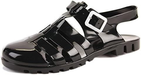 WOMENS LADIES FLAT JELLIES HEELS RETRO JELLY SUMMER BEACH 90s BUCKLE FLIP FLOPS SANDALS SHOES SIZE 3 4 5 6 7 8