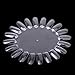 10 x Acrylic Nail Art Practice Wheel Polish Color Display Chart 20 Nail Tips