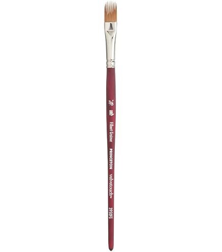 Pinceau Plat Marabu Fino – Taille 14 – Poils Spéciaux Toray – Bois FSC – Acrylique/huile/aquarelle