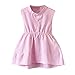 Produktbild Mädchen Kinderkleidung, YanHoo Kleinkind Kinder Baby Mädchen Sommerkleid Ärmellos Streifen Party Prinzessin Kleider Mädchen Gestreiftes Schwalbenschwanz Ärmelloses Kleid