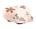 Produktbild Fahrrad Sattel "Flowers" in creme mit braunen und schwarzen Blumendruck