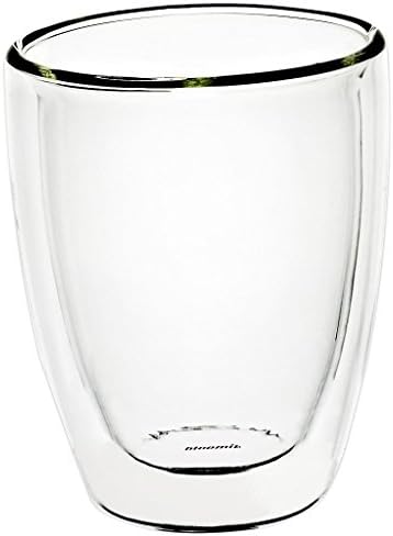 Cappucino Mug, Doble Walled Cup "THERMO", 150 ml, Transparent Thermo Glass, Modern Style (FAN UNIKATE powered by CRISTALICA)