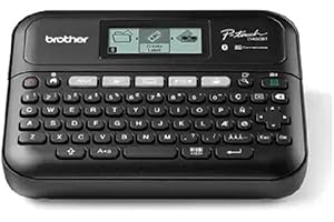 Brother PT-D460BTVP | Etichettatrice Desktop Professionale | Collegabile a PC | Tastiera QWERTY |Display LCD | Nastri TZE fino a 18 mm | Valigetta e alimentatori inclusi