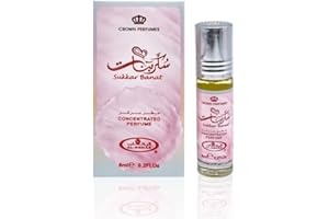 Al Rehab Parfum concentré 6 ml – Sukkar Banat Huile parfumée Misk Parfum pour homme et femme Musc