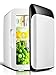 Produktbild 10L Mini-Kühlschrank Auto Kühlschrank 12V Auto-Kühlbox Dual-Use-warm / kalt Home / Auto tragbaren Icebox Kalt- und Warm-Inkubator (weiß) , black and white