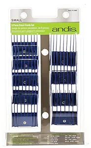 Andis 9-Piece Clipper Combs for Small Pets, Blue (12860)