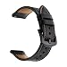Produktbild Fcostume Ersatzarmband für Garmin vivoactive, Cave Style Lederarmband Wristband Strap Uhrenarmband für Garmin vivoactive (Schwarz)