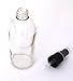 Bee Beautiful 100ml Clear Glass Bottle with Black Atomiser Mist Spray (5 X 100ml Bottles)