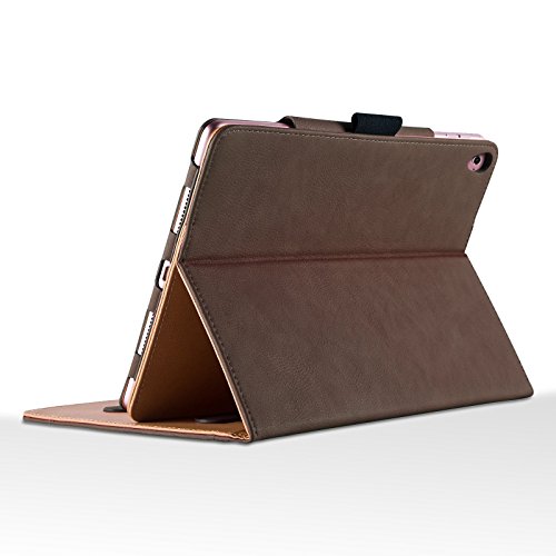 iPad PRO 9.7″ Hülle – JAMMYLIZARD Ledertasche Smart Case mit Standfunktion für iPad PRO 9.7″, BRAUN & HONIG, [MIT STIFT-HALTER] - 3