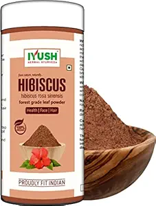 IYUSH Herbal Ayurveda Hibiscus Powder ? 250gm | Hibiscus Powder for Hair Growth | Hibiscus Powder for Face | Hibiscus Flower Powder | Organic Hibiscus Powder | Hair Mask for Dry and Frizzy Hair |