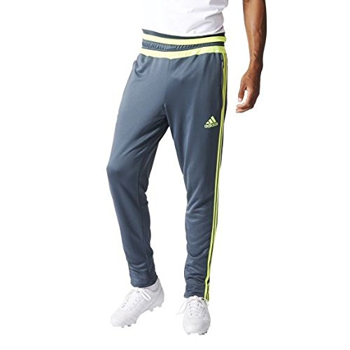 Adidas Real TRG PNT Pantalon de football pour homme, Gris/vert citron
