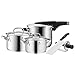 Produktbild WMF Gourmet Plus Topfset 5-teilig mit Metalldeckel, Kochtopf, Schnellkochtopf, Chin. Hackmesser, Messerschärfer, Cromargan Edelstahl mattiert, induktionsgeeignet, spülmaschinengeeignet