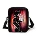 Produktbild LULABE Fantasy World,Bird Robot War Machine Soldier Science Fiction Technology Futuristic Artwork,Red Black Print Kids Crossbody Messenger Bag Purse