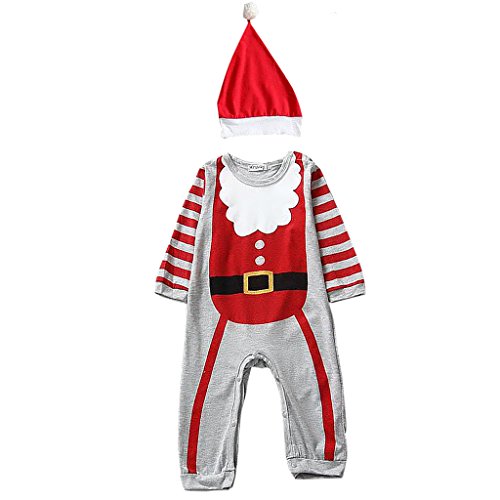 Phenovo Unisex Baby Romper With Hat Hair Band Long Sleeve Christmas Playsuit 90 Red RS.660 (54.00% Off) - Amazon
