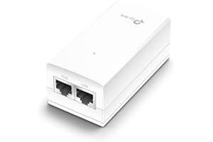 TP-LINK TL-POE2412G PoE adapter Gigabit Ethernet 24 V TL-POE2412G, Gigabit Ethernet, 10,100,1000 Mbit/s, 10/100, Cat 3/4/5/5e/6, White, Power