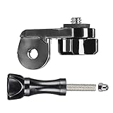 Lieferumfang: 1x mantona Adapter GoPro Anschluss auf 1/4 Zoll Schrauben, 1x Schraube lang, schwarz