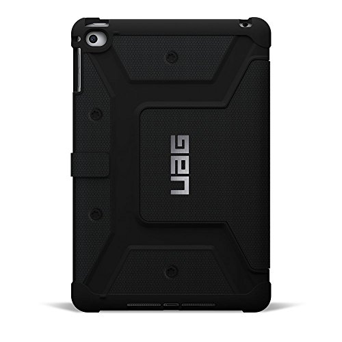 URBAN ARMOR GEAR Folio Schutzhülle für Apple iPad mini 4 (inkl. Retina) – schwarz [Stoßfest | Standfunktion | Wake/Sleep Funktion | Displayklappe] – UAG-IPDM4-BLK-VP - 2
