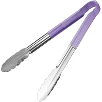 Pinza da Cucina 23 cm in Silicone Resistente al Calore, con Testine Antiscivolo e Sistema di Bloccaggio - Ideale per Pasta, Barbecue, Insalate