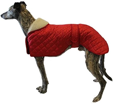 Cosipet Greyhound Anorak Nylon Coat, 46 cm, Red