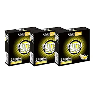 NOTTY BOY Extra Thin Banana Flavour Condoms For Men Smooth -9 Count