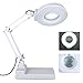 Produktbild MVPOWER Lupenleuchte 22W Lupenlampe mit standfuß Kosmetik Lupe Lampe 3 fach Vergrößerung Tischleuchte, Kaltweiss
