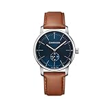 Wenger Herren Analog Quarz Uhr mit Leder Armband 01.1741.103