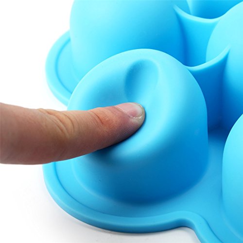 VWH Einfrieren Babybrei, Babynahrung Aufbewahrung / Food Storage / Eismaschine / Gefrierschrank Behälter-Behälter mit Silikon Clip, hausgemachte Babynahrung Silikon Gefrierschrank Lagercontainer Tray - 4