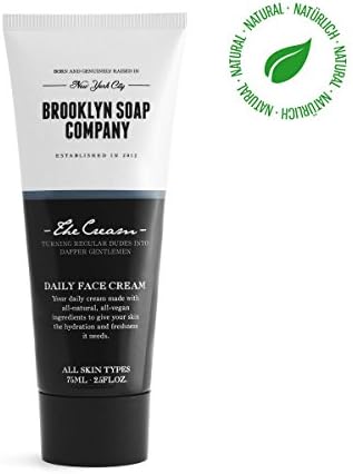 vegan anti-wrinkle day care, face cream with Q10 ✔ The Cream (75 ml) natural cosmetics of the BROOKLYN SOAP COMPANY ® ✔ Gift idea for men