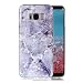 Produktbild Marmor Hülle für Samsung Galaxy S8, Ronger Gel TPU Silikonhülle Soft Marble Case Cover Science-Fiction-Mode Ultra Dünn Flexibel Schutzhülle mit Steinmuster für Samsung Galaxy S8 Hülle, Hellgrau