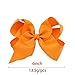 Ambielly 20Pcs Baby Girl Headbands Grosgrain Ribbon 6" Large Boutique Hair Bows Alligator Clips For Teens Kids (20 Solid Colors 6")