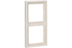 JUNG LS982W Macro, Duroplástico, Resistente al Rayado, Brillante Blanco Marfil, Doble, 81 X 152mm