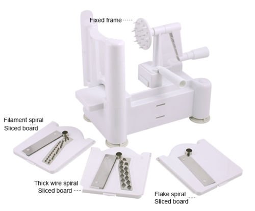 Ardisle Spirale Schneide Cutter Spiralizer für Gemüse Obst zum Mandoline Küche - 2